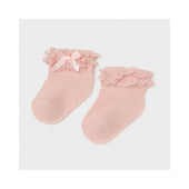 Mayoral Baby Girl Pink Frilly Ankle Socks